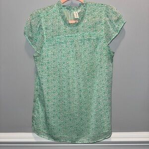 Joie Light Green Patterned Blouse